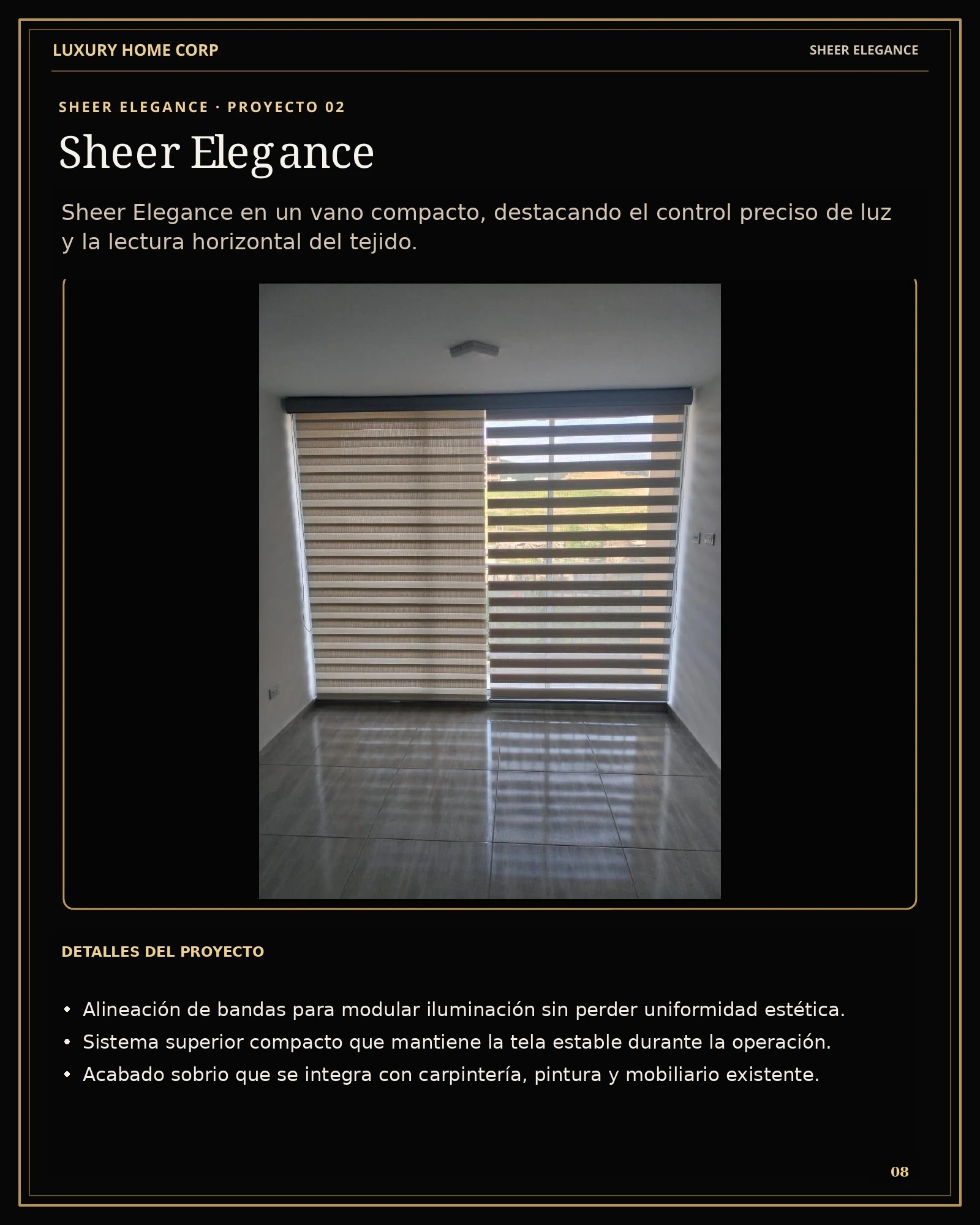 Portafolio de Cortinería página 8